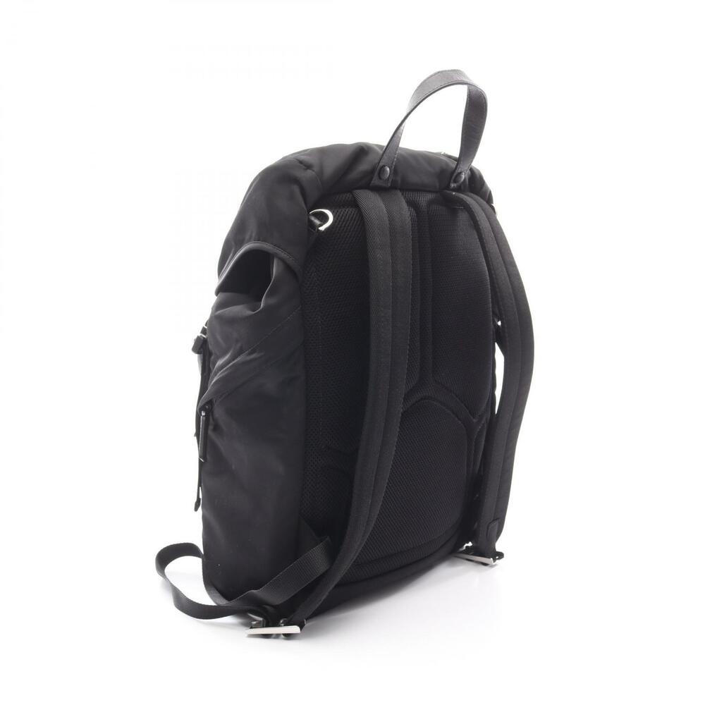 Prada Leather Black Saffiano Backpack Tessuto Montagn Nylon